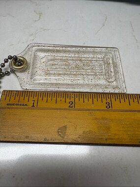 Coach Poppy Clear Gold Glitter Hangtag